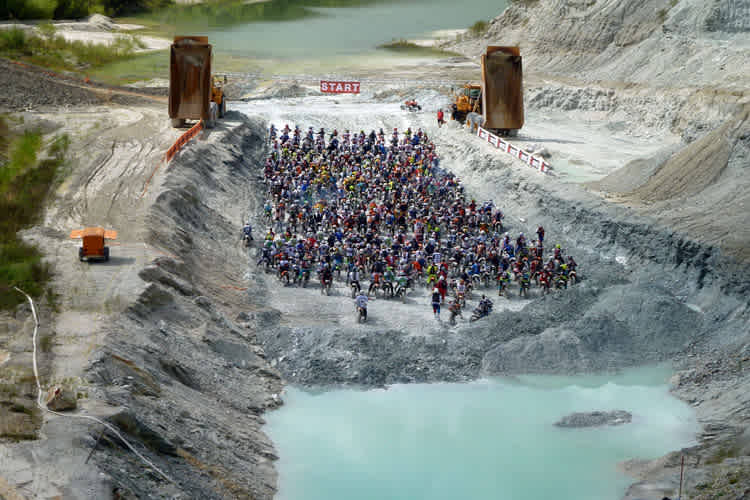 Die Startarena des Kolinwerkrennens in Aspang