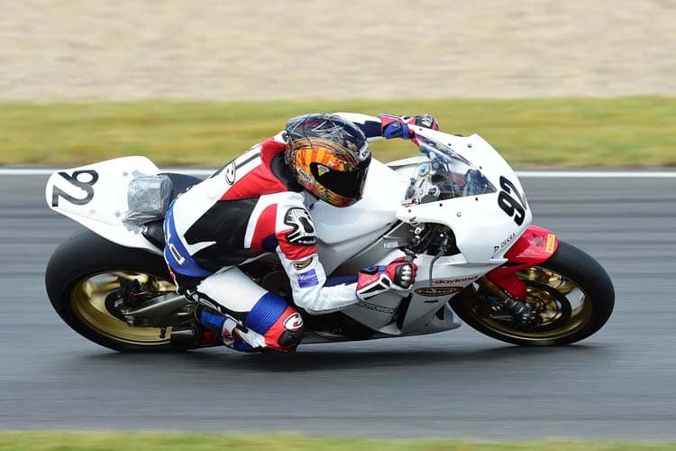 Daniel Kartheininger mit der Honda vom Team Oppermann