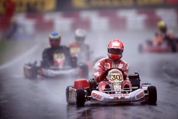 Lewis Hamilton und Nico Rosberg als Kart-Jungs