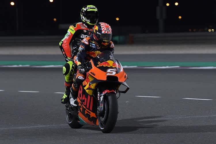 Johann Zarco spielte Taxi für Andrea Iannone
