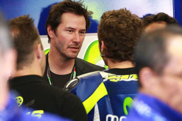 Keanu Reeves ist ein Fan von Valentino Rossi