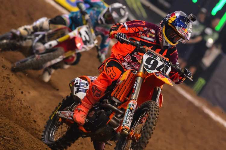 Ken Roczen (94) in Houston mit seinem Dauer-Rivalen aus dem Vorjahr: Eli Tomac (3)