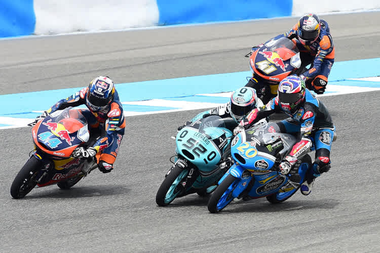 Fabio Quartararo bei seinem missglückten Manöver in der letzten Runde