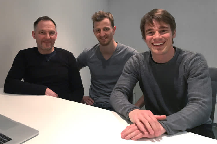 Stefan Kerschbaumer (Mitte) mit Kubiak und Bach (v.li.)