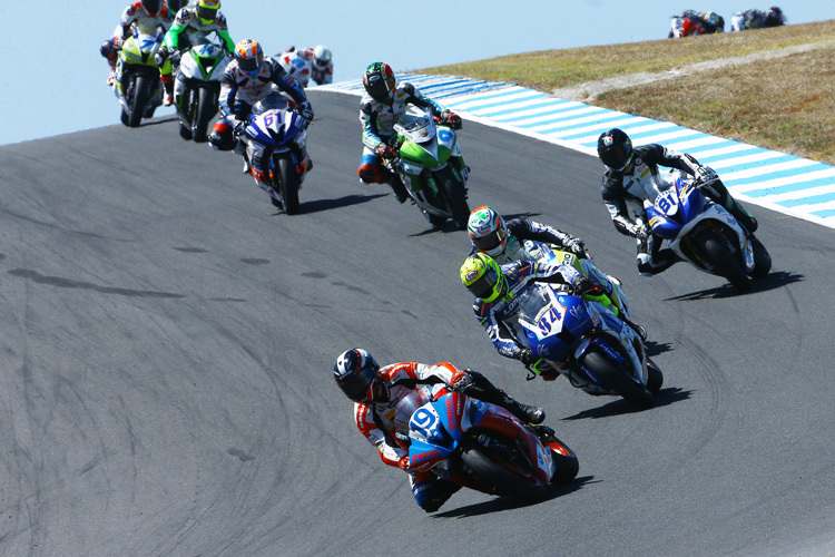 Kevin Wahr (19) hatte bedeutend mehr Fahrer hinter als vor sich