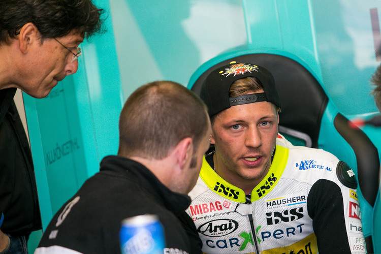 Stefan Kiefer bei den Jerez-Test mit Domi Aegerter