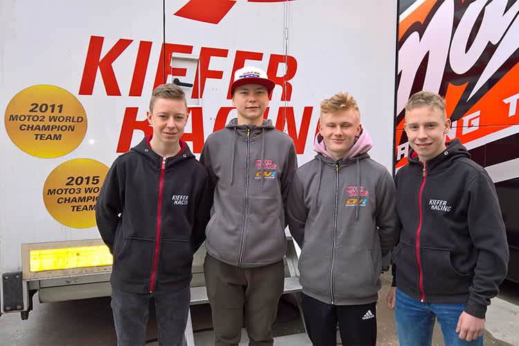 Kiefer-Quartett: Kevin Orgis, Sasha de Vits, Tim Georgi, Leon Orgis