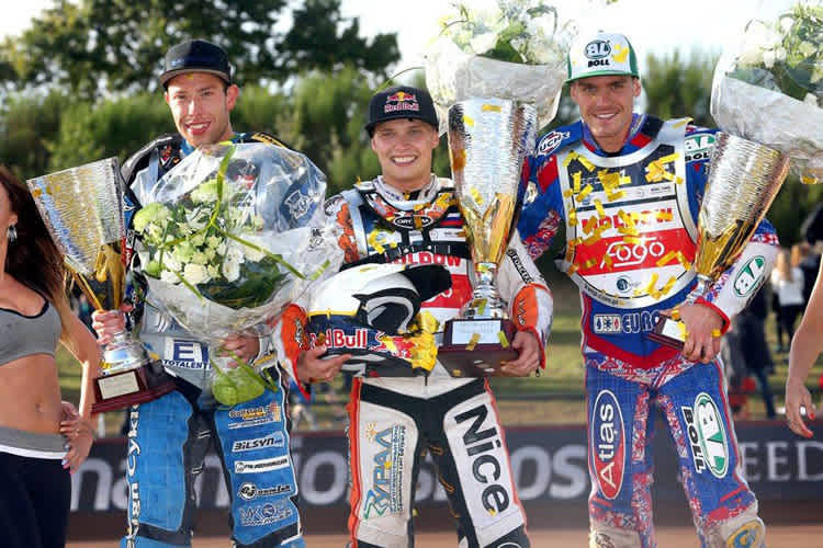 Die Top-3 in Holsted: Peter Kildemand, Emil Sayfutdinov und Martin Vaculik (v.l.)