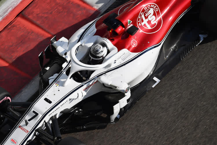 Kimi Räikkönen im Alfa Romeo-Sauber beim Abu-Dhabi-Test 2018