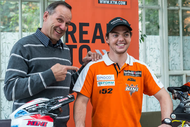 Heinz Kinigadner (links) und Matthias Walkner 