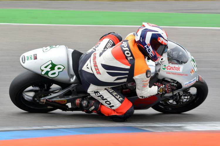 Frank Koch mit seiner 250ccm-Zweitakt-Honda