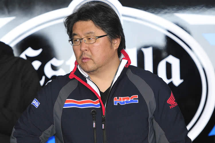 HRC-Projektkleiter Shinichi Kokubu in der Estrella-Galicia-0,0-Box in Almeria