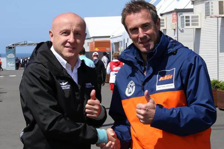 Miodrag Kotur mit Christian Korntner von KTM