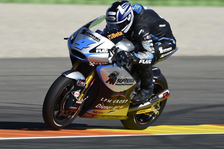Randy Krummenacher in Valencia auf der Kalex des JiR-Teams