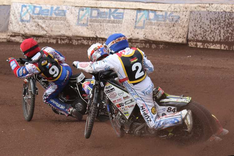 Martin Smolinski hinter Matej Kus und Przemyslaw Pawlicki 