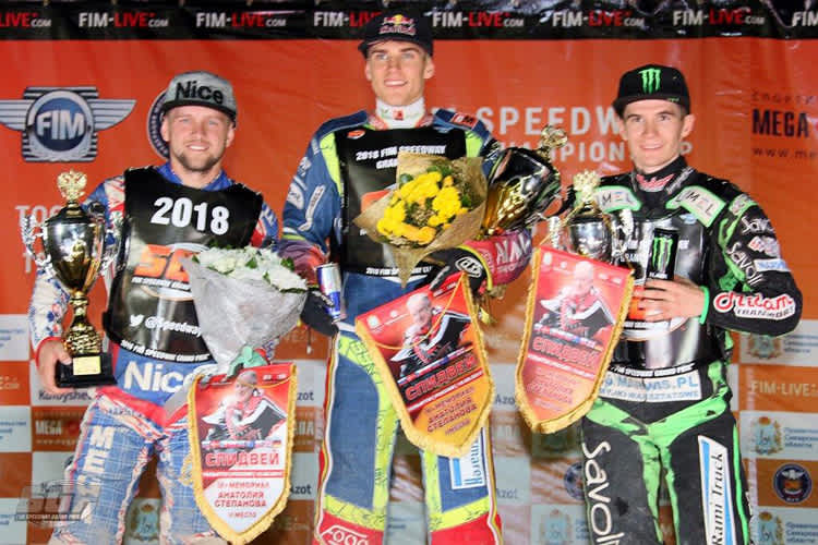Sicher im GP 2018: Artem Laguta, Przemyslaw Pawlicki und Patryk Dudek (v.l.)