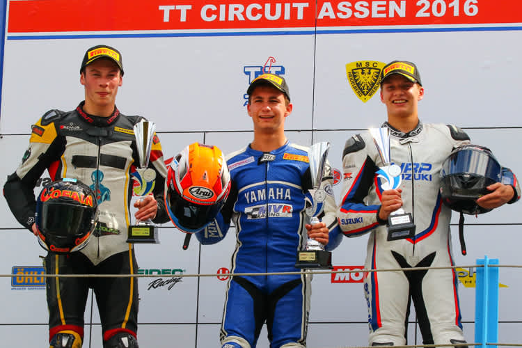 Lahti (re.) mit Thomas Gradinger und Bryan Schouten