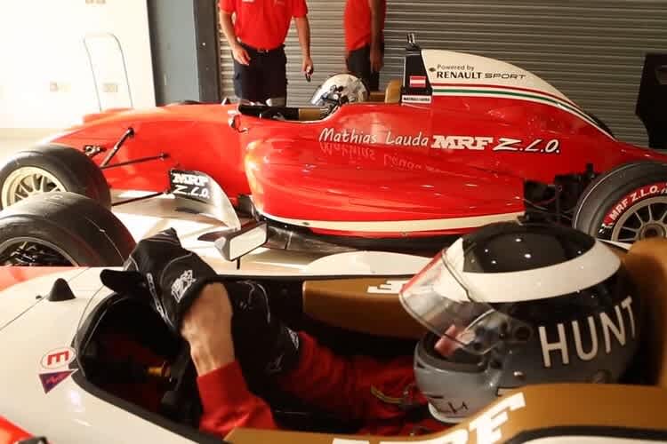 Die beiden Boliden von Lauda und Hunt