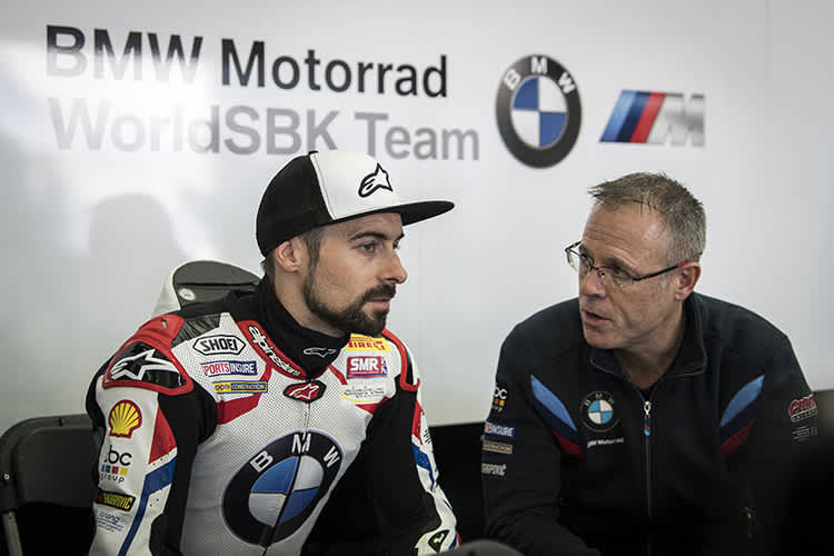 Eugene Laverty (li.) mit Teamchef Shaun Muir