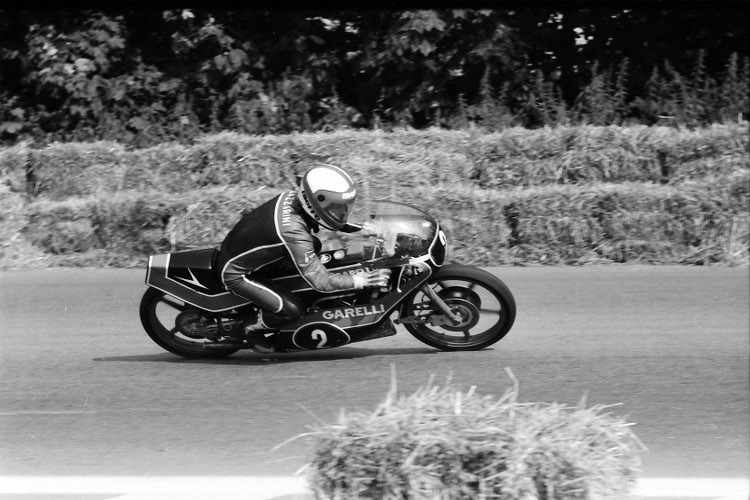 Lazzarini 1982 auf der 125er-Garelli in Brünn