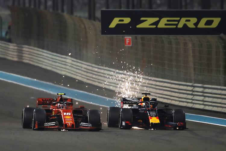 Charles Leclerc und Max Verstappen