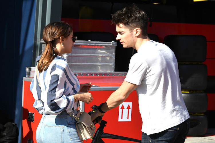 Charles Leclerc war am zweiten Testtag zur Mittagspause der Schnellste