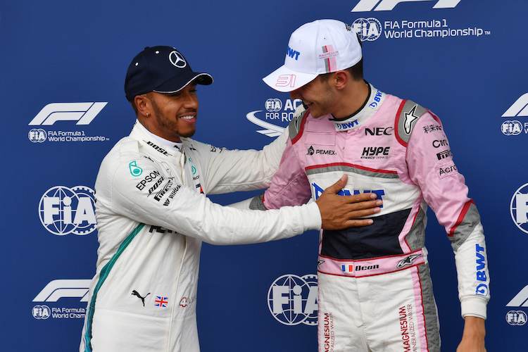 Lewis Hamilton hält grosse Stücke auf Esteban Ocon