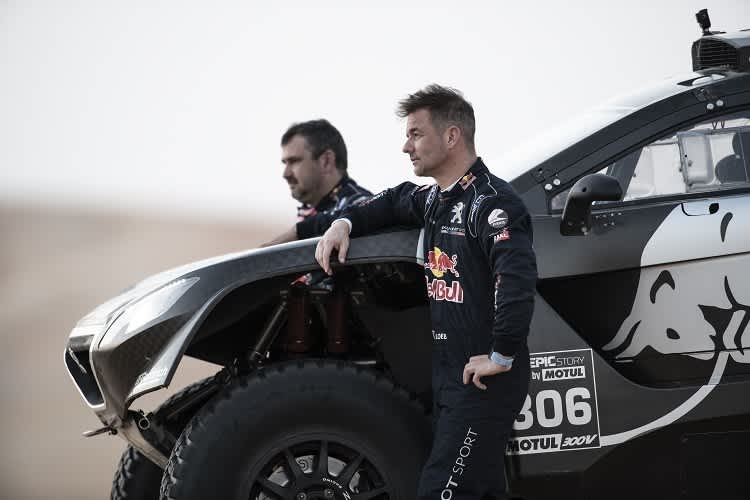 Sébastien Loeb und Daniel Elena am Peugeot 3008DKR