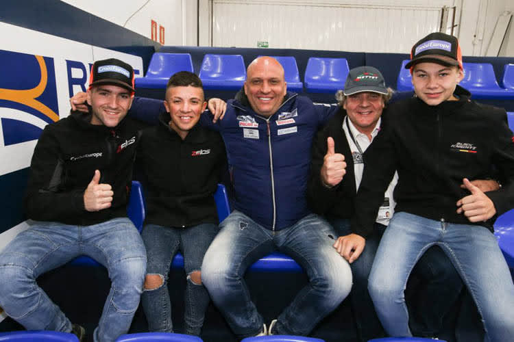 Das neue Team: Siméon, Loi, Romero, Rodríguez, Baltus