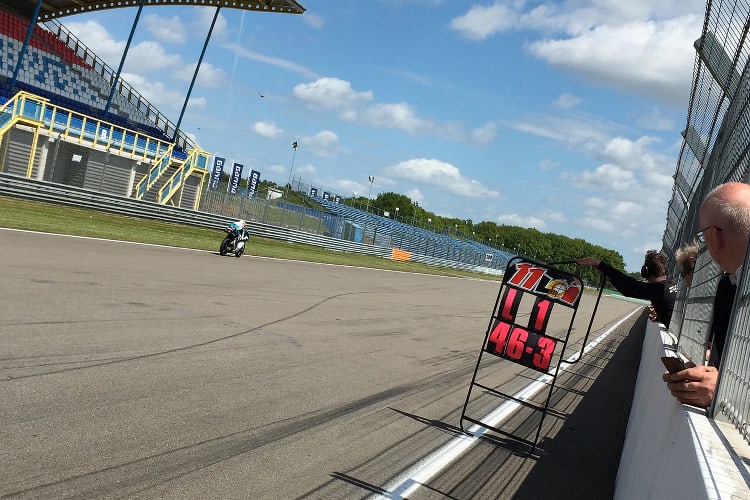 Livio Loi testete einen Tag in Assen