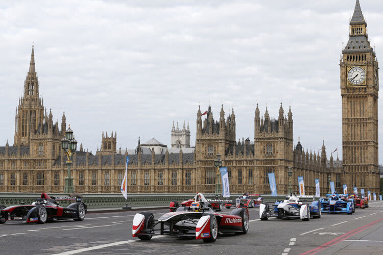 Die Formel E stellte sich in London vor