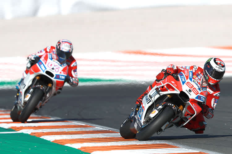 Keine Freunde: Jorge Lorenzo (li.) und Andrea Dovizioso