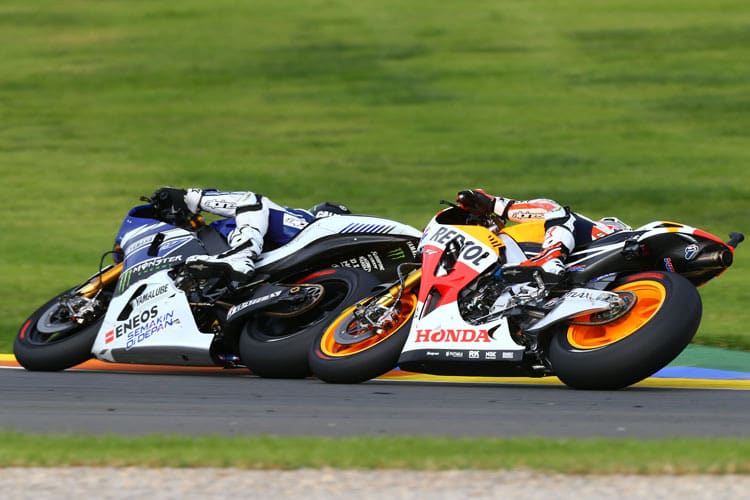 Valencia-GP: Jorge Lorenzo hält sich Dani Pedroa vom Hals