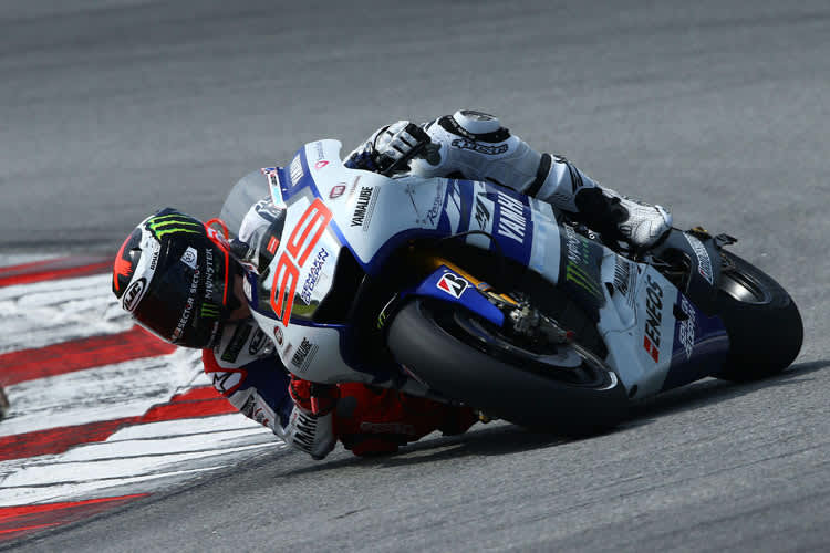 Joge Lorenzo heute beim ersten Sepang-Test