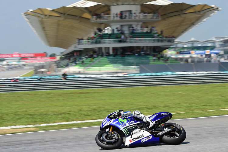 Jorge Lorenzo heute beim Malaysia-GP auf der Yamaha