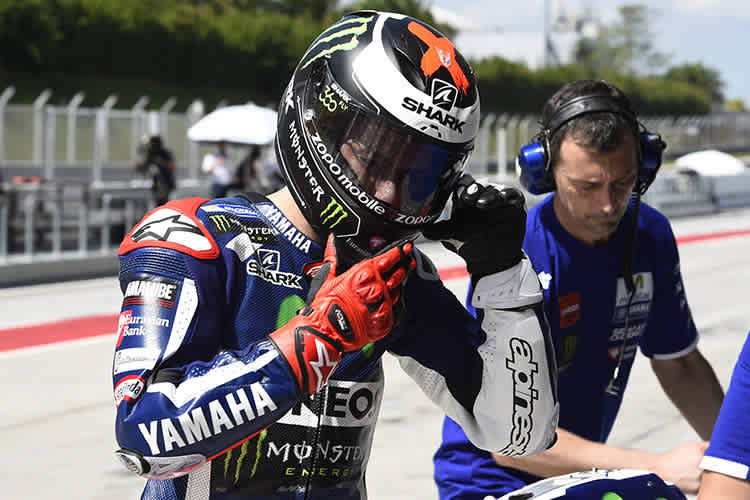 Jorge Lorenzo ist mit seinem Shark-Helm bisher glücklich