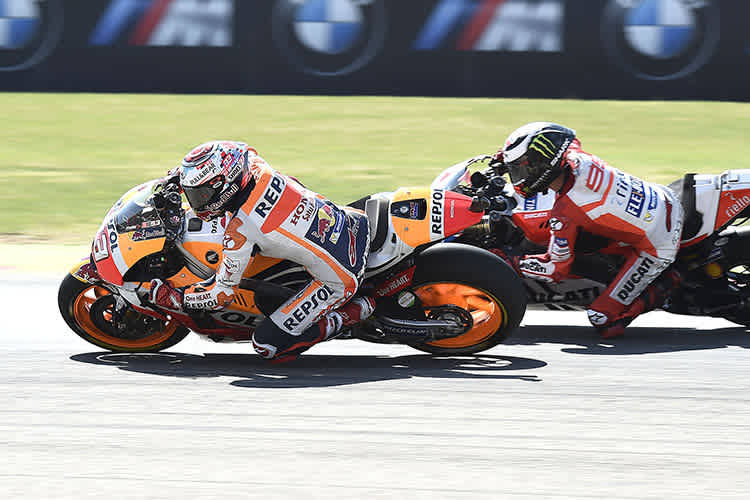 Marc Márquez gegen Jorge Lorenzo