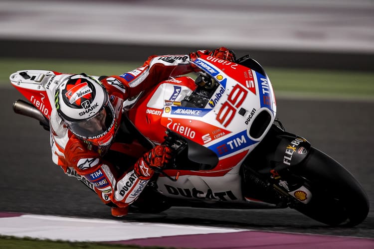 Jorge Lorenzo mit der 2017-Ducati in Losail
