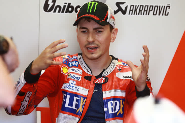 Jorge Lorenzo: fast 0,8 Sekunden Rückstand