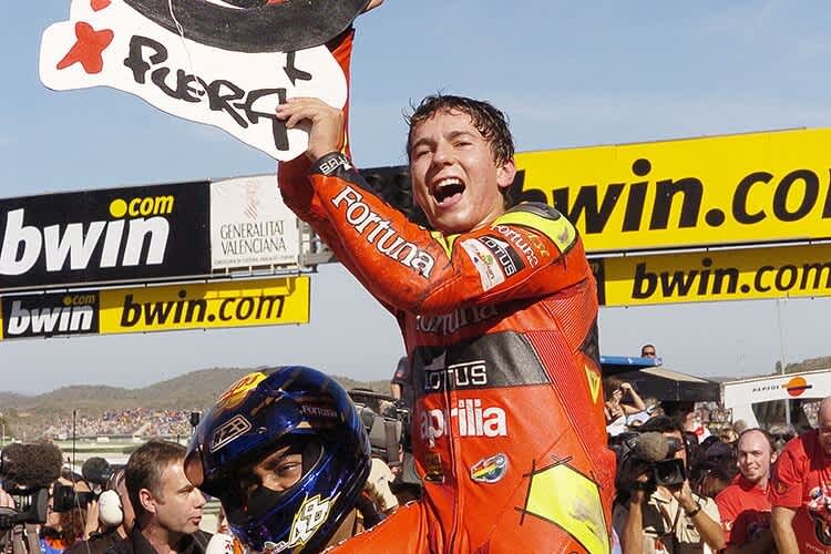 2006 feierte Jorge Lorenzo seinen ersten WM-Titel in der 250-ccm-Klasse  