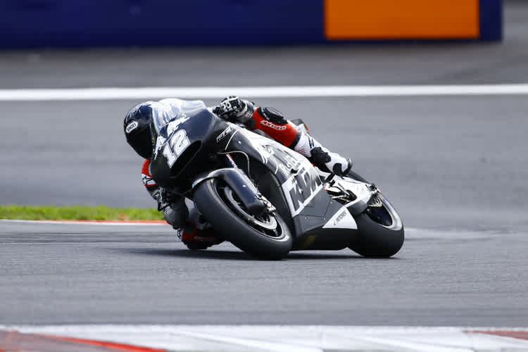 Tom Lüthi beim Spielberg-Test 2016 auf der MotoGP-KTM