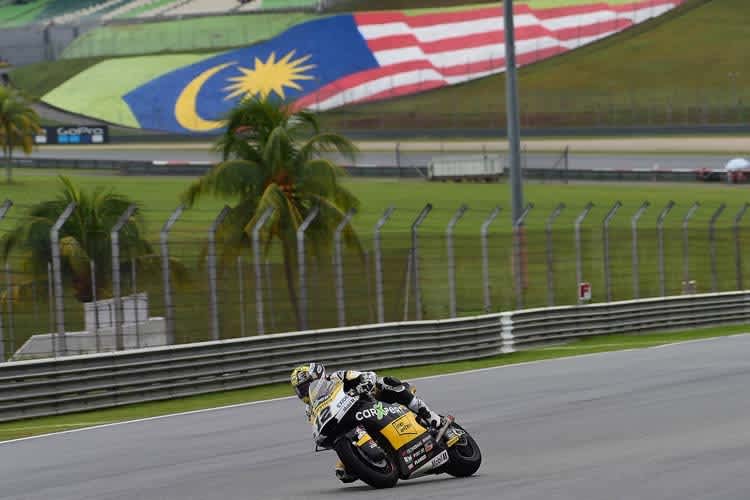 Tom Lüthi auf seiner Kalex in Sepang