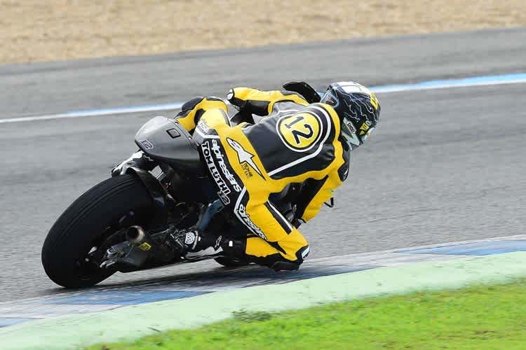 Tom Lüthi erstmals auf Kalex