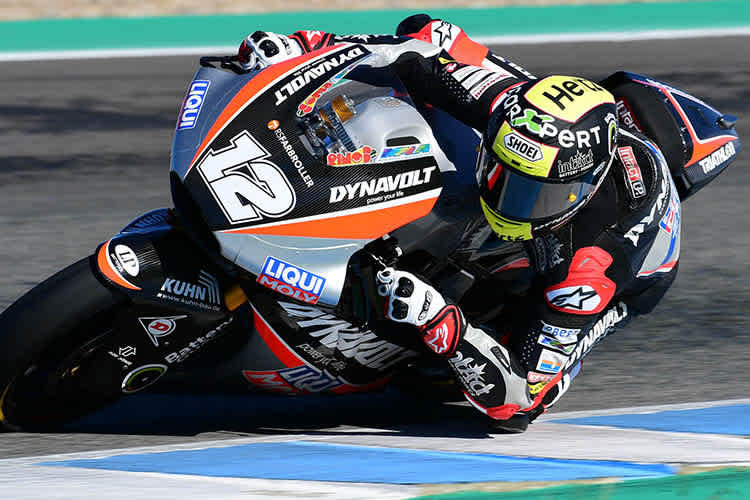 Tom Lüthi beim Moto2-Test in Jerez 2018