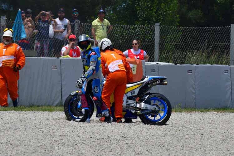 Wieder im Kiesbett: Tom Lüthi