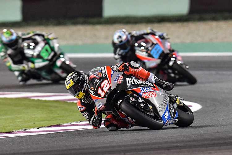 Stark: Tom Lüthi vor Schrötter und Gardner