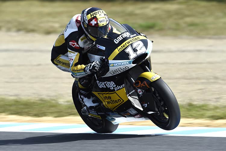 Tom Lüthi auf der Kalex des Teams Garage Plus Interwetten