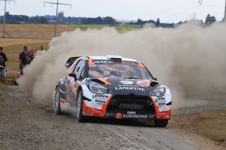 Marijan Griebel beim WRC-Debüt in Luxemburg