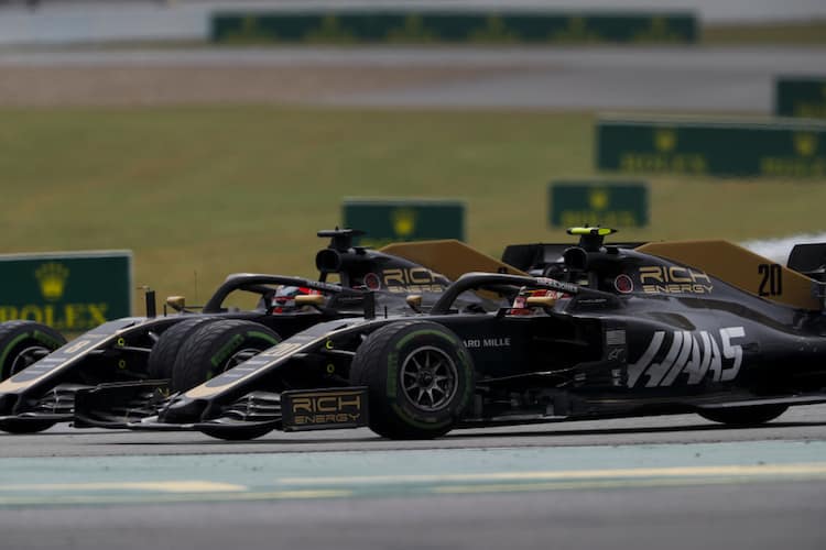 Kevin Magnussen und Romain Grosjean gerieten wieder aneinander