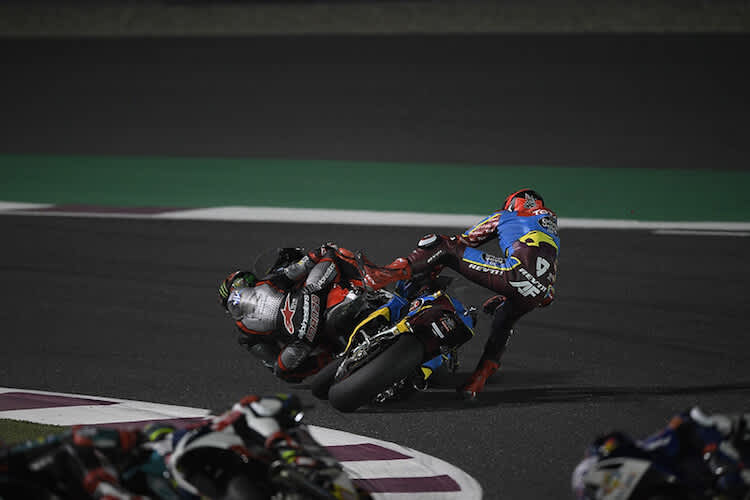 Stefano Manzi und Augusto Fernandez gerieten in Katar aneinander  